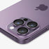 AGL05205 - iPhone 14 Pro / 14 Pro Max Optik Pro Lens Protector in black showing the device
